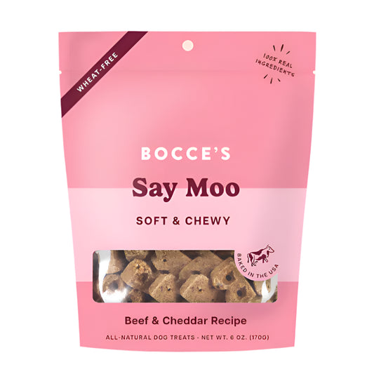 Bocces Bakery Dog Soft And Chewy Say Moooo 6oz