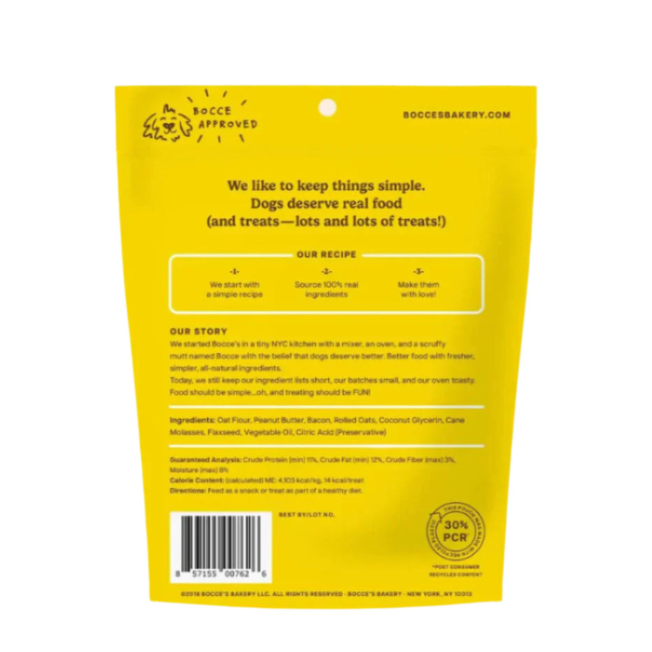 Bocces Bakery Dog Soft And Chewy Bacon Nutty 6oz