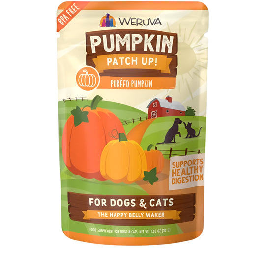 Weruva Dog Pured Pumpkin Supplement 1.05oz. Pouch (Case of 12)