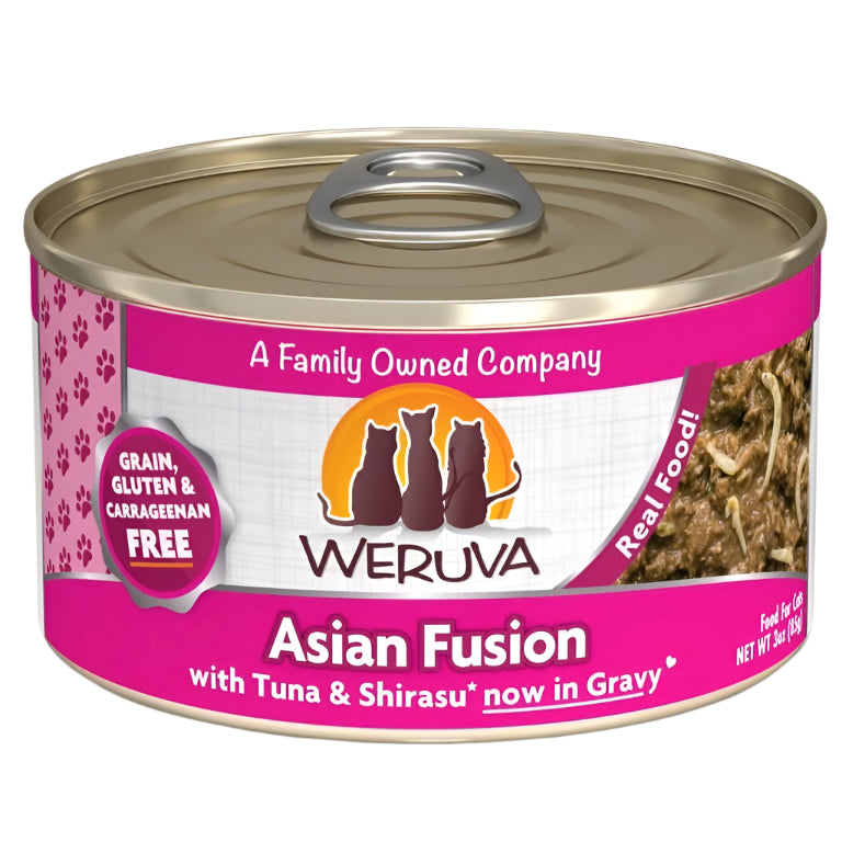 Weruva Cat Asian Fusion with Tuna and Shirasu in Gravy 3oz. (Case of 24)