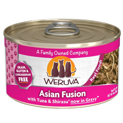Weruva Cat Asian Fusion with Tuna and Shirasu in Gravy 3oz. (Case of 24)