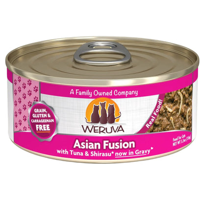 Weruva Cat Asian Fusion with Tuna and Shirasu in Gravy 5.5oz. (Case of 24)
