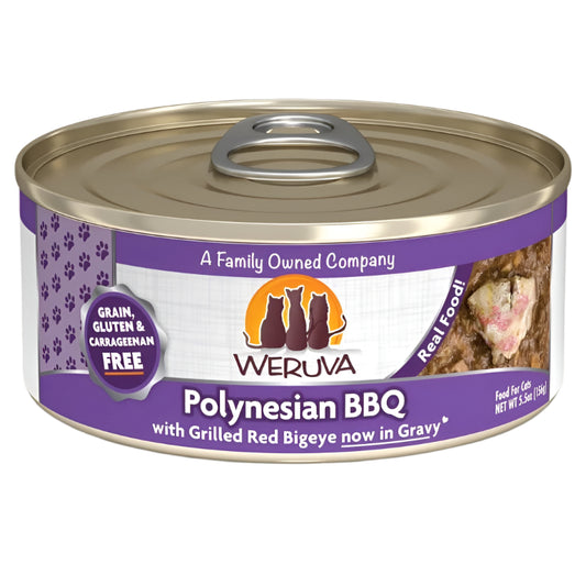 Weruva Cat Polynesian BBQ with Grilled Red Bigeye in Gravy 5.5oz. (Case of 24)