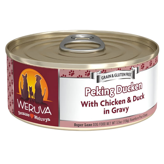 Weruva Dog Peking Ducken with Chicken and Duck in Gravy 5.5oz. (Case of 24)