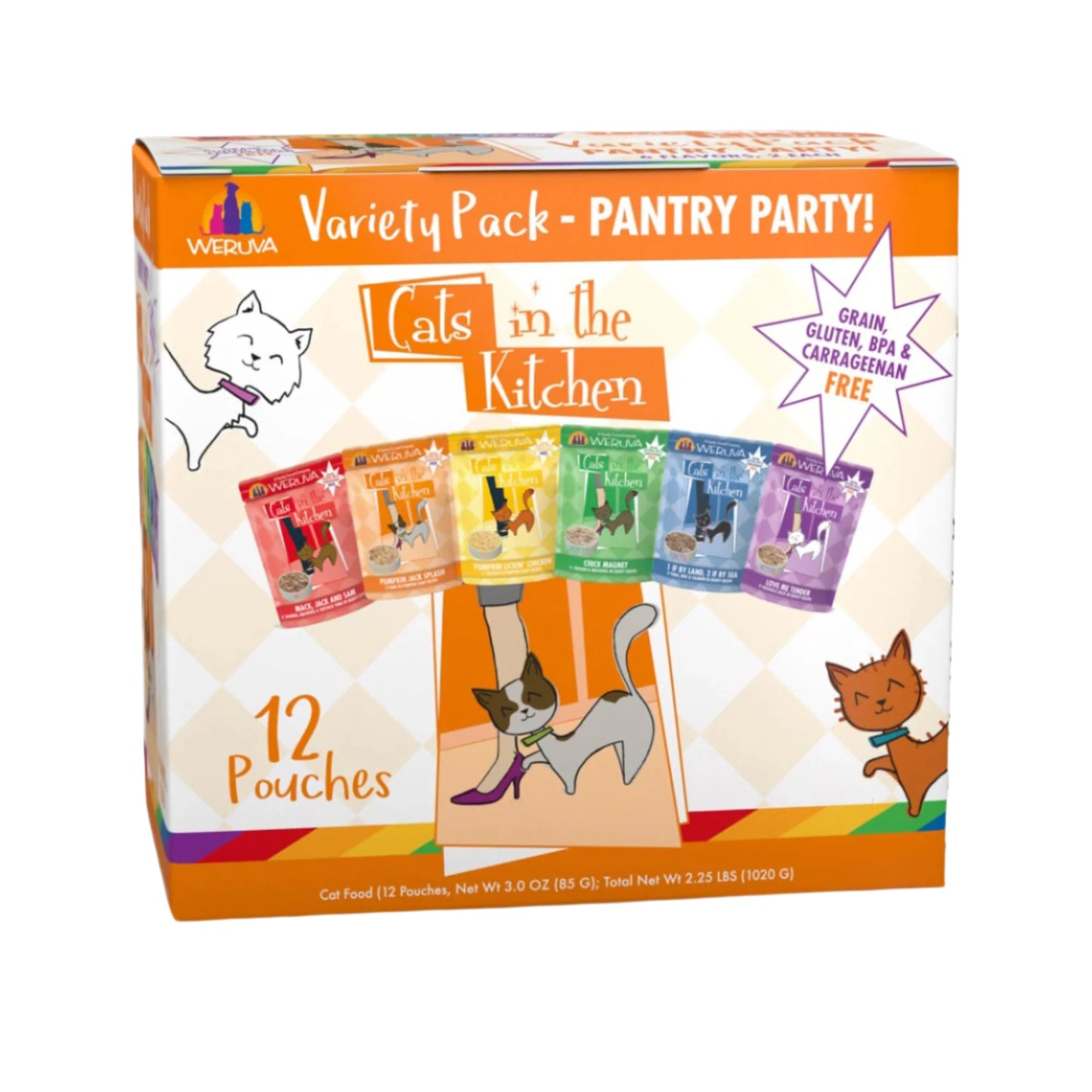 Cats In The Kitchen Pantry Party Pouch Variety Pack 3oz. Pouch (Case of 12)