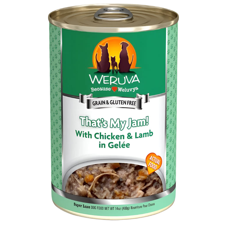 Weruva Dog Thats My Jam! with Chicken and Lamb in Gele 14oz. (Case of 12)