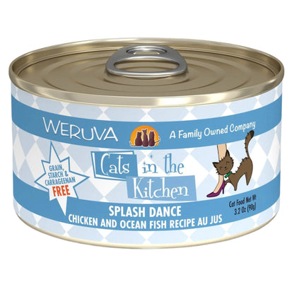 Cats In The Kitchen Splash Dance Chicken and Ocean Fish Recipe 6oz. (Case of 24)