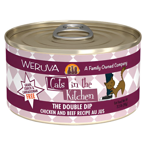 Cats In The Kitchen The Double Dip 6oz. Chicken and Beef Recipe (Case of 24)