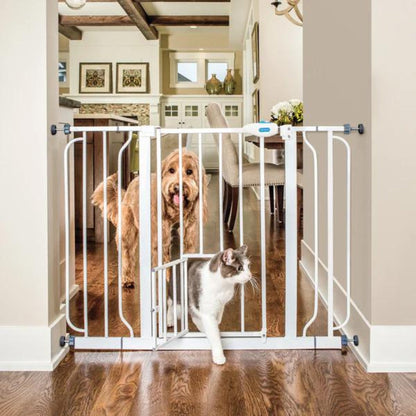 Carlson Expandable Extra Tall Gate w/ Slide Handle White 29-52 X 41in.