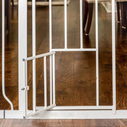 Carlson Expandable Extra Tall Gate w/ Slide Handle White 29-52 X 41in.