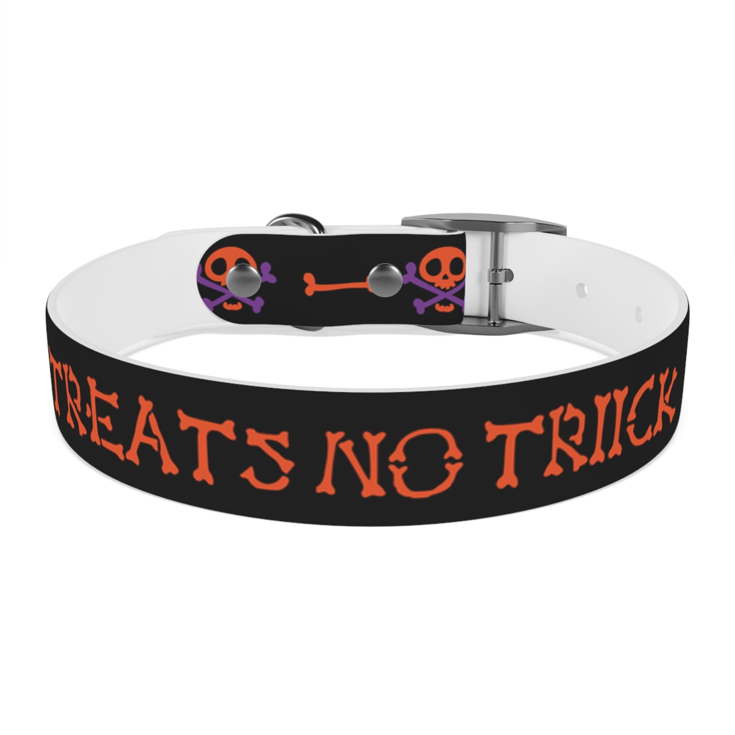 No Treats No Trick Halloween Dog Collar