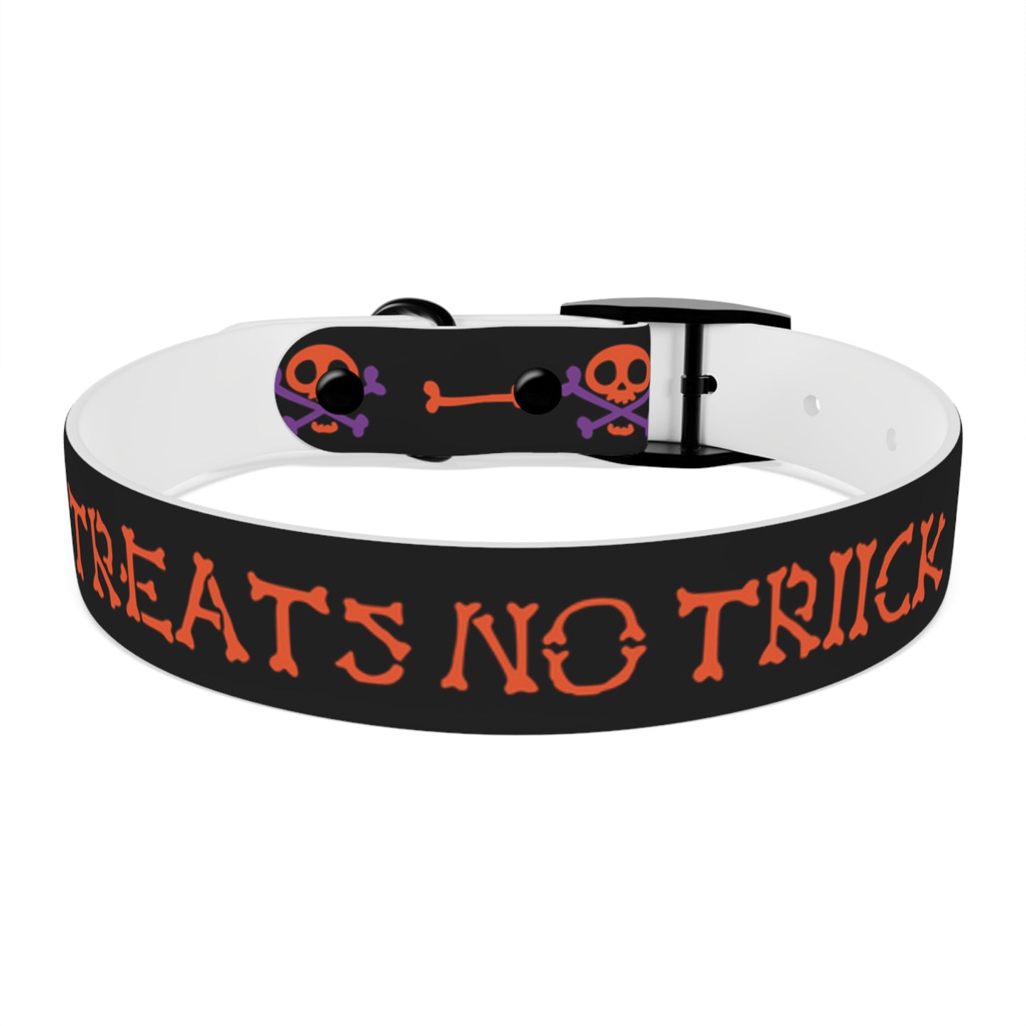 No Treats No Trick Halloween Dog Collar