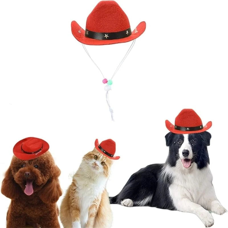 Cowboy Costume Hat & Bandanas Set