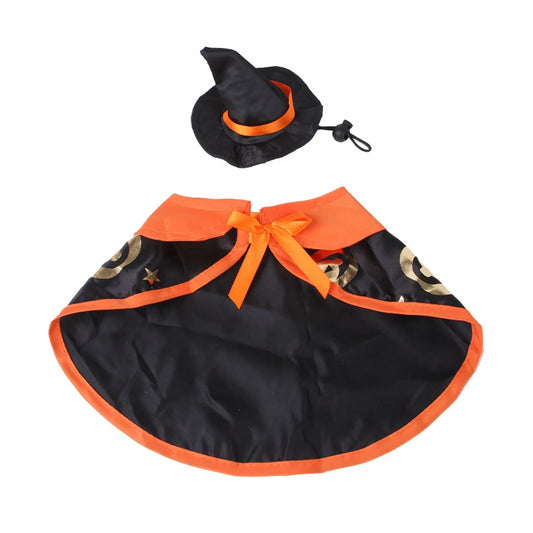 Halloween Costume Cape & Wizard Hat