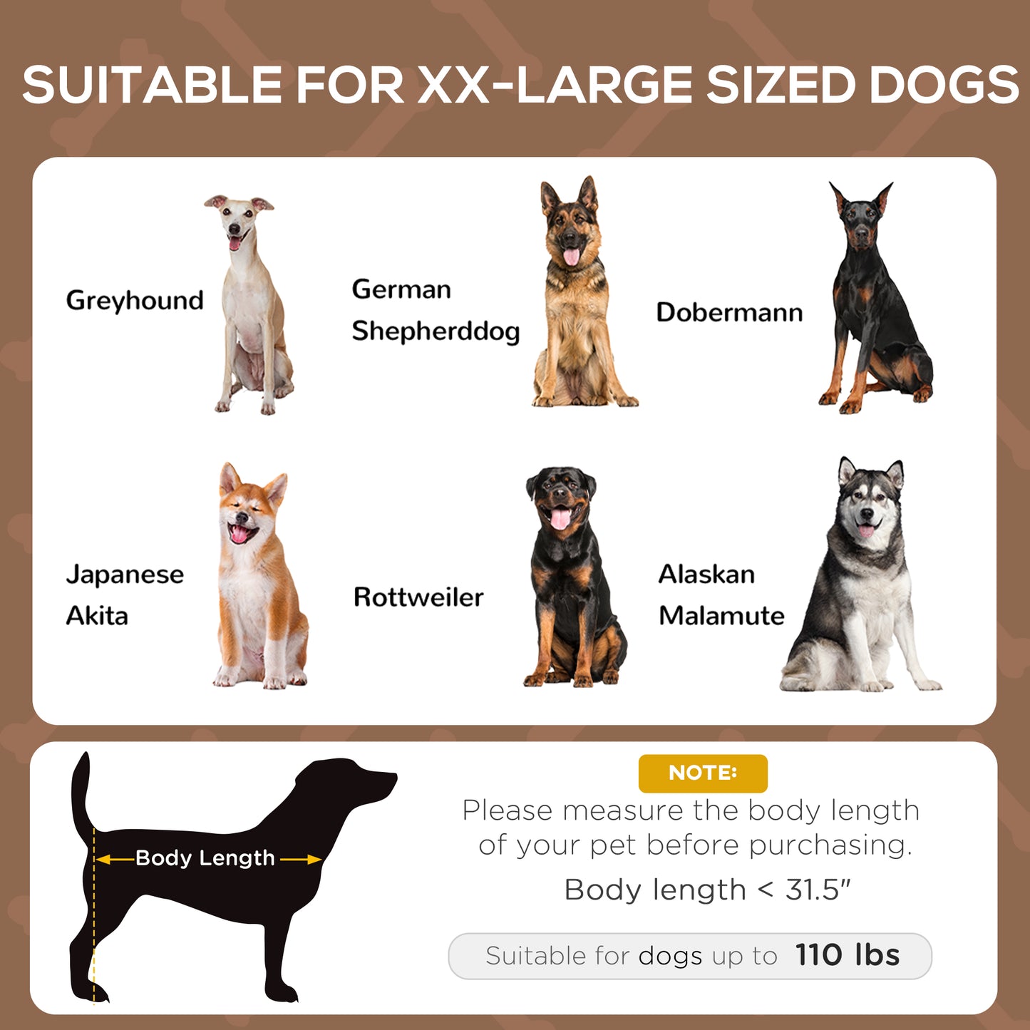 PawHut 48" x 36" Elevated Portable Dog Cot Cooling Pet Bed with UV Protection Canopy Shade, Coffee