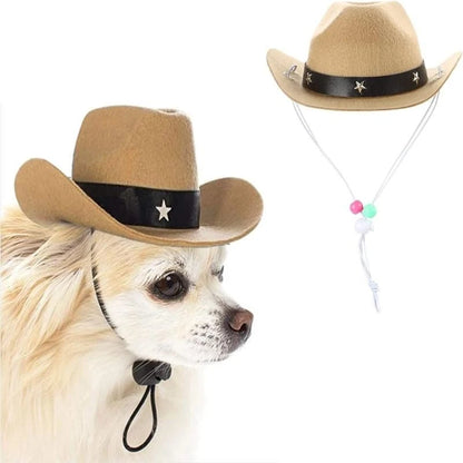 Cowboy Costume Hat & Bandanas Set