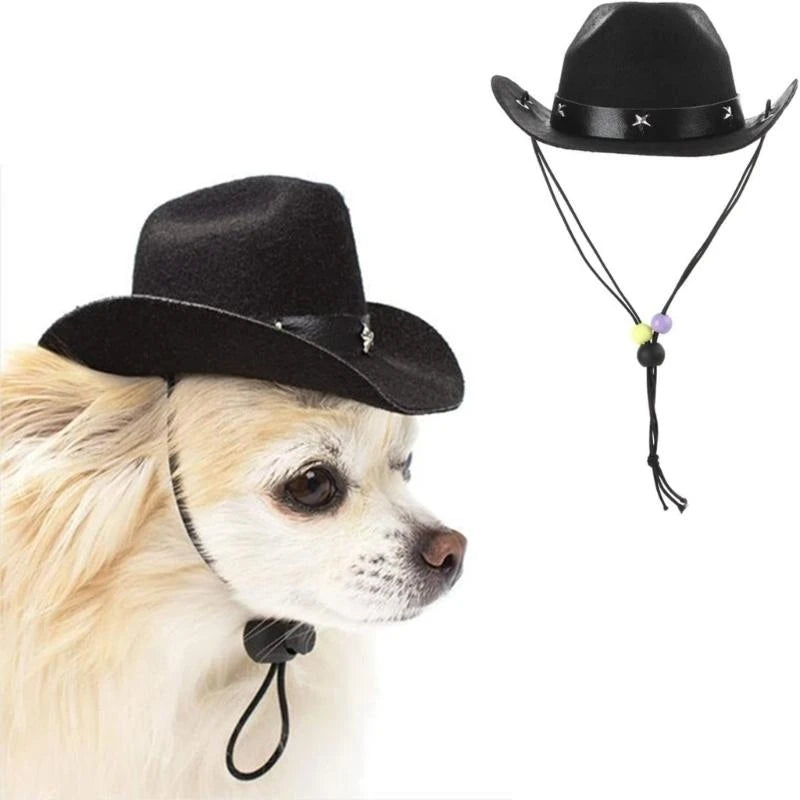 Cowboy Costume Hat & Bandanas Set