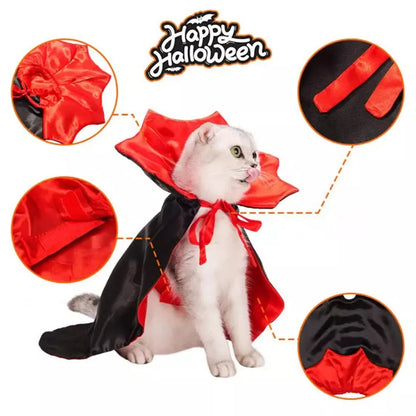 Crimson Fang Pet Vampire Cloak