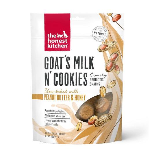 The Honest Kitchen Dog Goats Milk N Cookies Peanut Butter And Honey 8oz.
