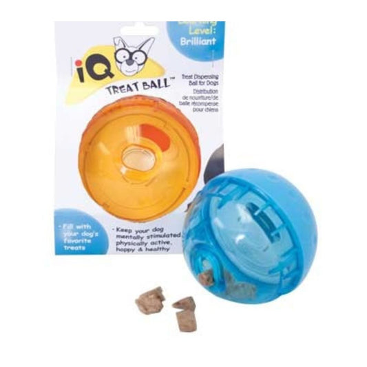 OurPets IQ Treat Dispensing Ball Dog Toy LG