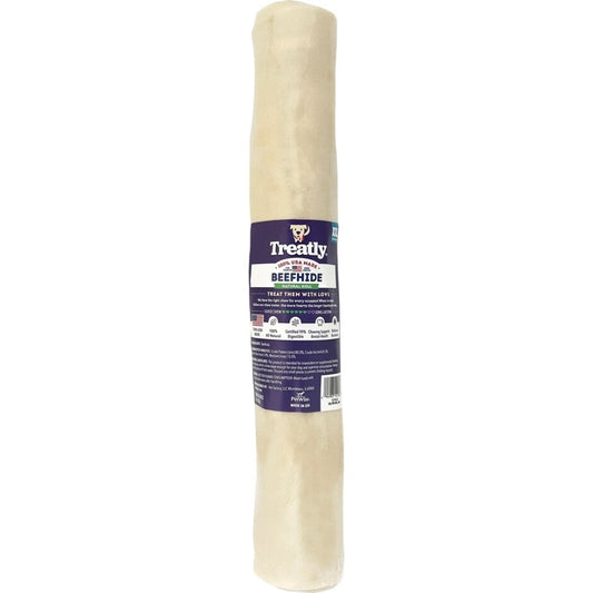 Treatly 100% USA Beefhide Heavy Weight Roll Banded Natural 12in. 1 Pk