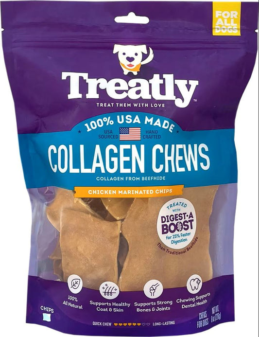 Treatly USA Collagen Chips Chicken 8oz.