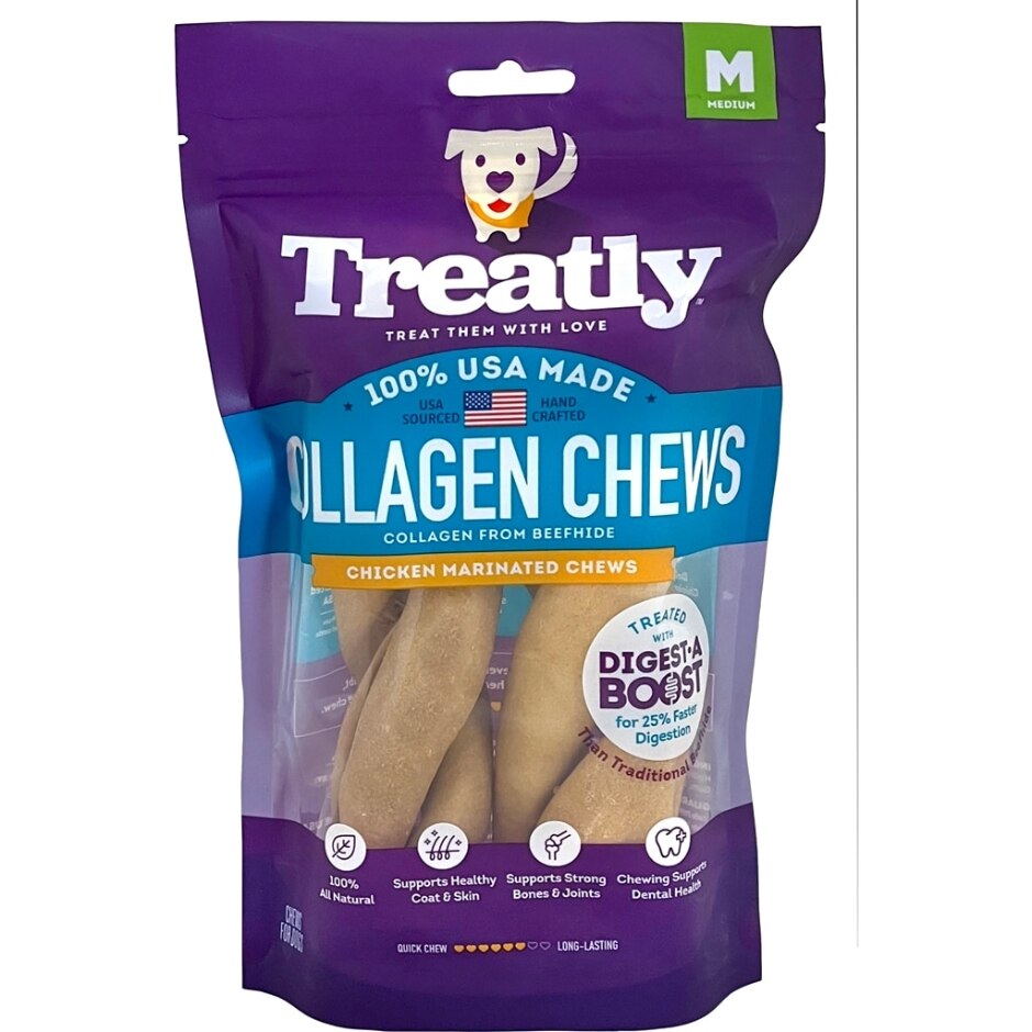 Treatly USA Collagen Twists Chicken 6in. 2 Pk