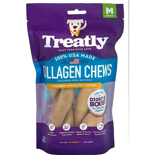 Treatly USA Collagen Twists Chicken 6in. 2 Pk