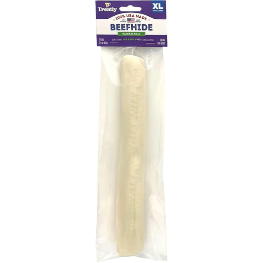 Treatly 100% USA Beefhide Rolls with Header Card Natural10in. 1 Pk