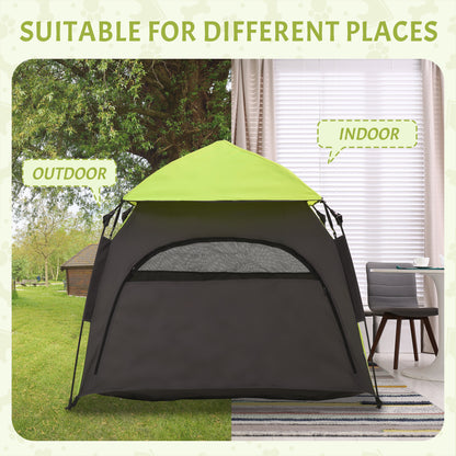 PawHut Pop Up Dog Tent for Extra Large and Large Dogs, Portable Pet Camping Tent with Carrying Bag for Beach, Backyard, Home, Green
