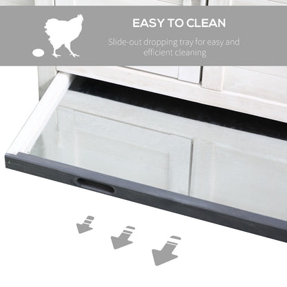 PawHut 48" Wood Outdoor Chicken Coop House with Nesting Box