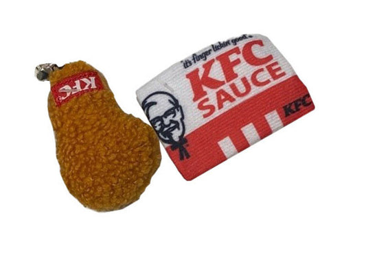 Spot Kentucky Fried Chicken Sauce Pack/Drumstick w/ Catnip 1ea/2 pk