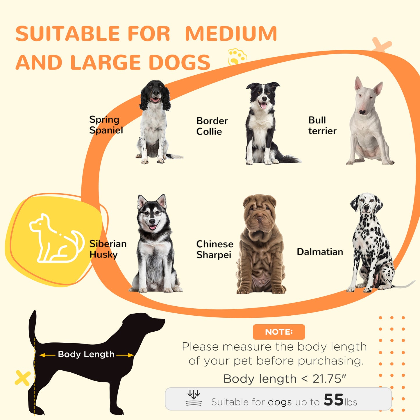 PawHut Dog Crate Side End Table Indoor with Soft Cushion, Double Doors, for Medium Large Dogs