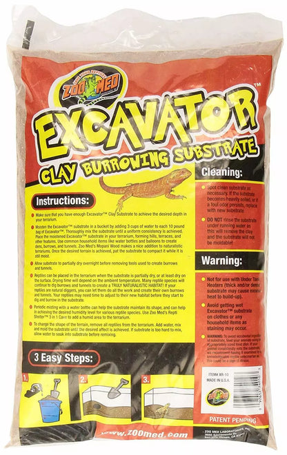 Zoo Med Excavator Clay Burrowing Substrate Brown 1ea/10 lb
