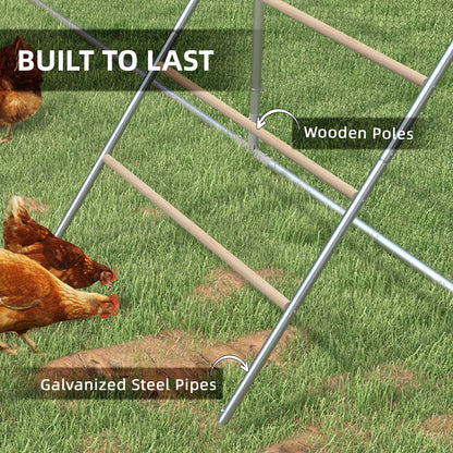 PawHut Chicken Roost for Coop, Jungle Gym Roosting Bar, 55" x 33.75"