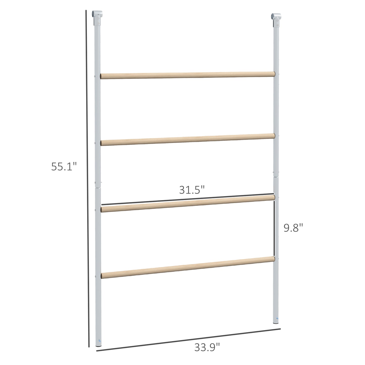 PawHut Chicken Roost for Coop, Jungle Gym Roosting Bar, 55" x 33.75"